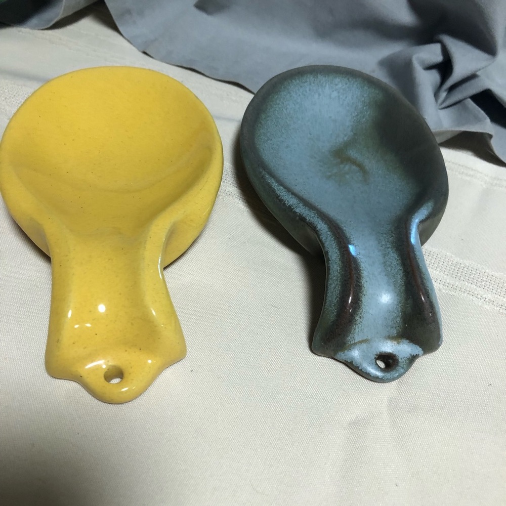 Frankoma Pottery spoon rests